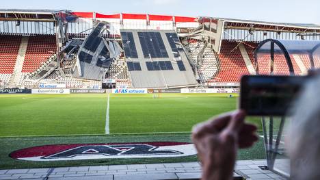 Nach Dach-Einsturz: Alkmaar-Stadion wegen Einsturz-Gefahr geschlossen