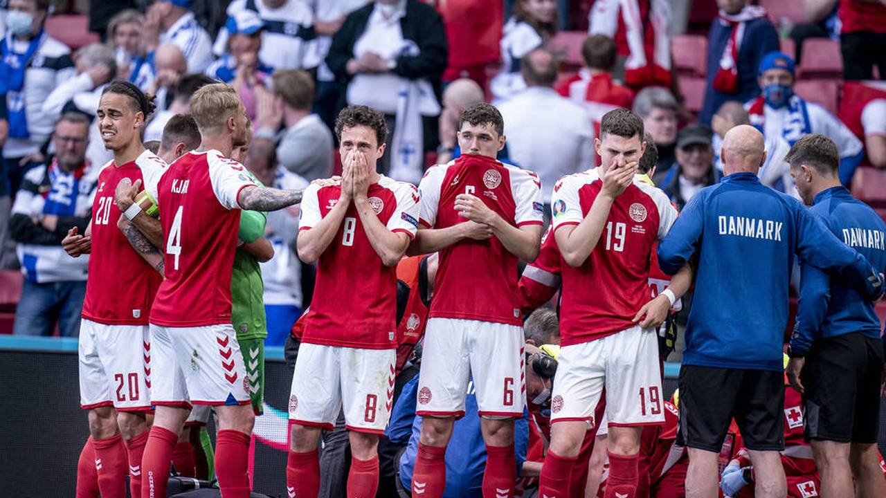 EM: Schock um Christian Eriksen: Dänemark-Finnland unterbrochen