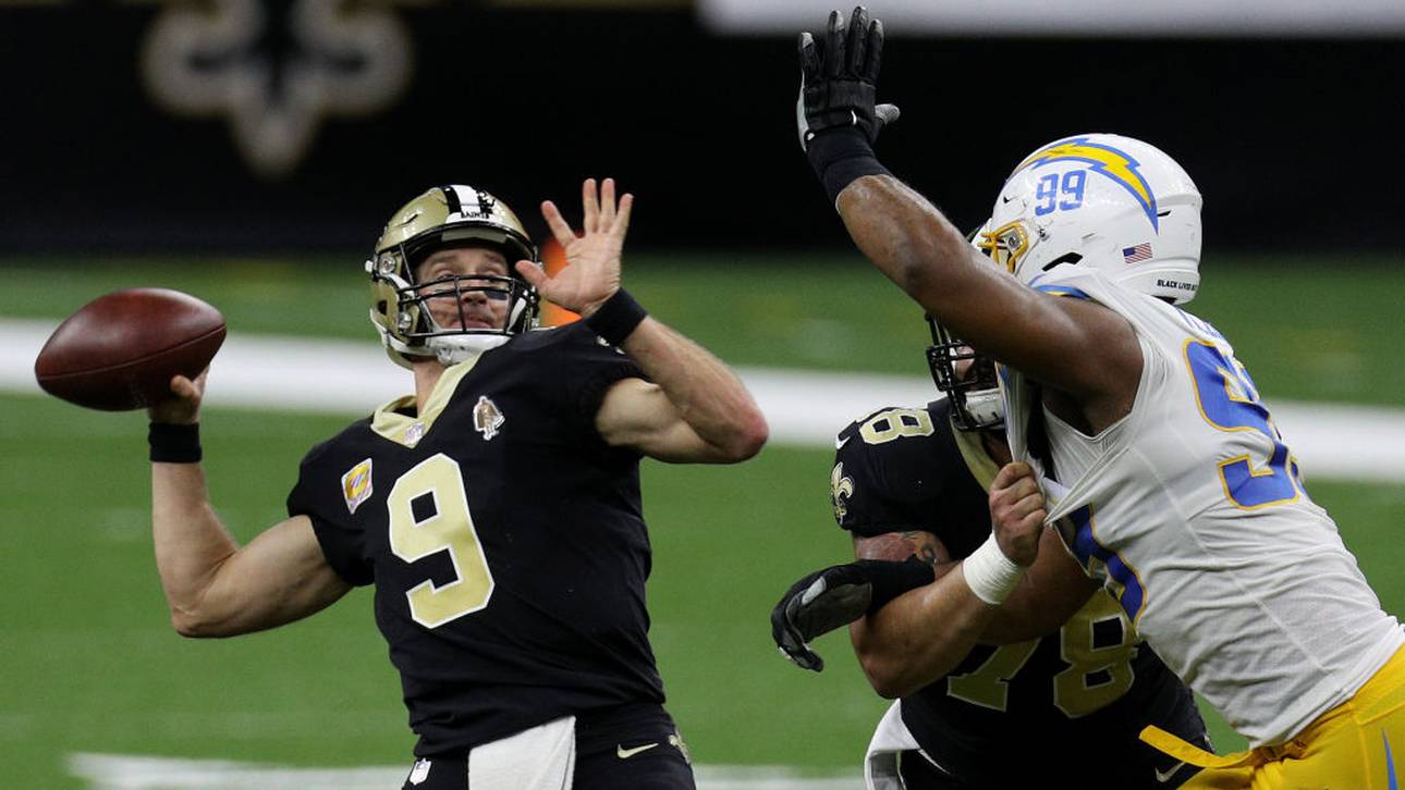Chargers-Fehlschuss: Brees mit Dusel