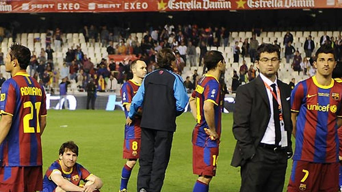 ... ist für Barcelona nach der Pleite der Traum vom Triple ausgeträumt