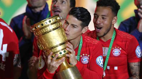James Rodriguez beim DFB-Pokalsieg mit dem FC Bayern München