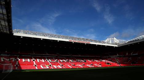 MANCHESTER, ENGLAND - FEBRUARY 23: General view inside the stadium prior to the Premier League match between Manchester United and Watford FC at Old Trafford on February 23, 2020 in Manchester, United Kingdom. (Photo by Clive Brunskill/Getty Images)