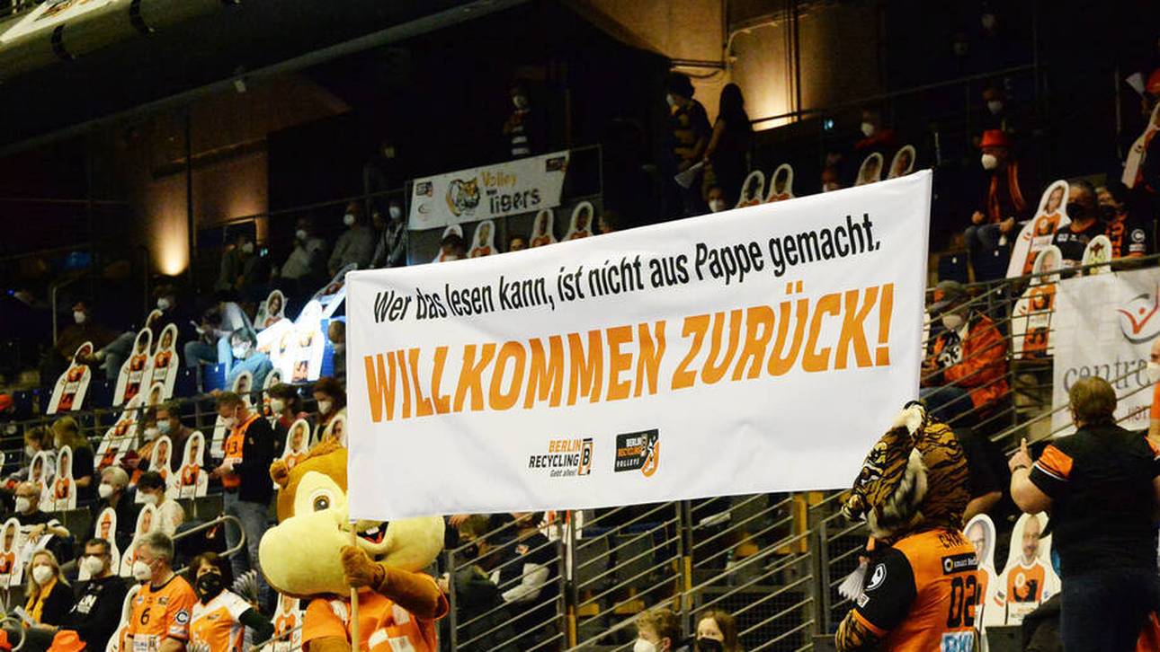 Beim Spiel der BR Volleys gegen Düren kehrten die Fans zurück in die Halle