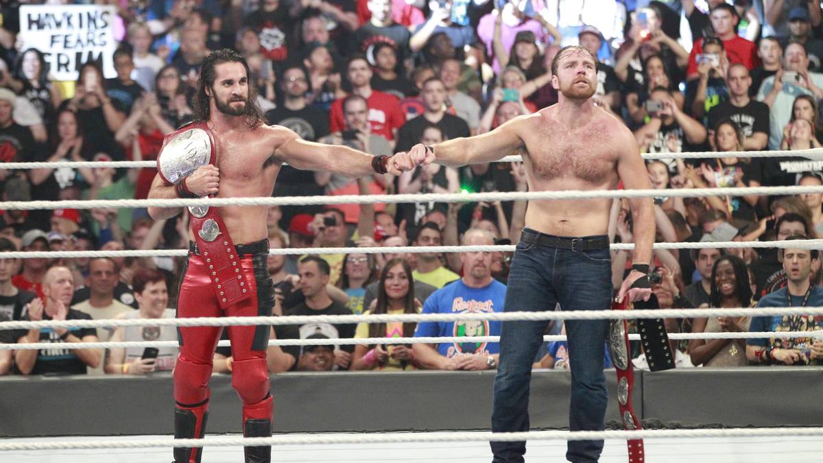 Zumindest nicht für Sheamus und Cesaro. Die alten Weggefährten sind neue Champions und feiern den Sieg mit dem alten Shield-Gruß