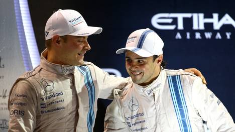 Valtteri Bottas (l.) und Felipe Massa fahren auch nächste Saison für Williams