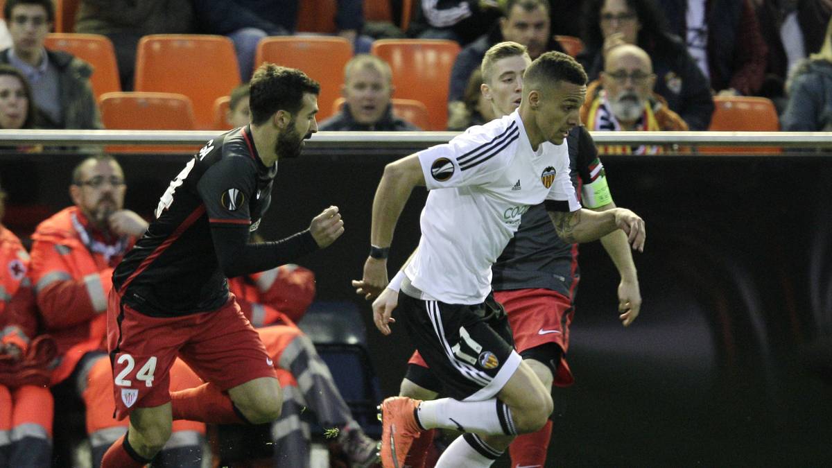 Auf der Siegerstraße ist indes der von Gary Neville trainierte FC Valencia. Gegen Athletic Bilbao führen die Südspanier mit 2:0