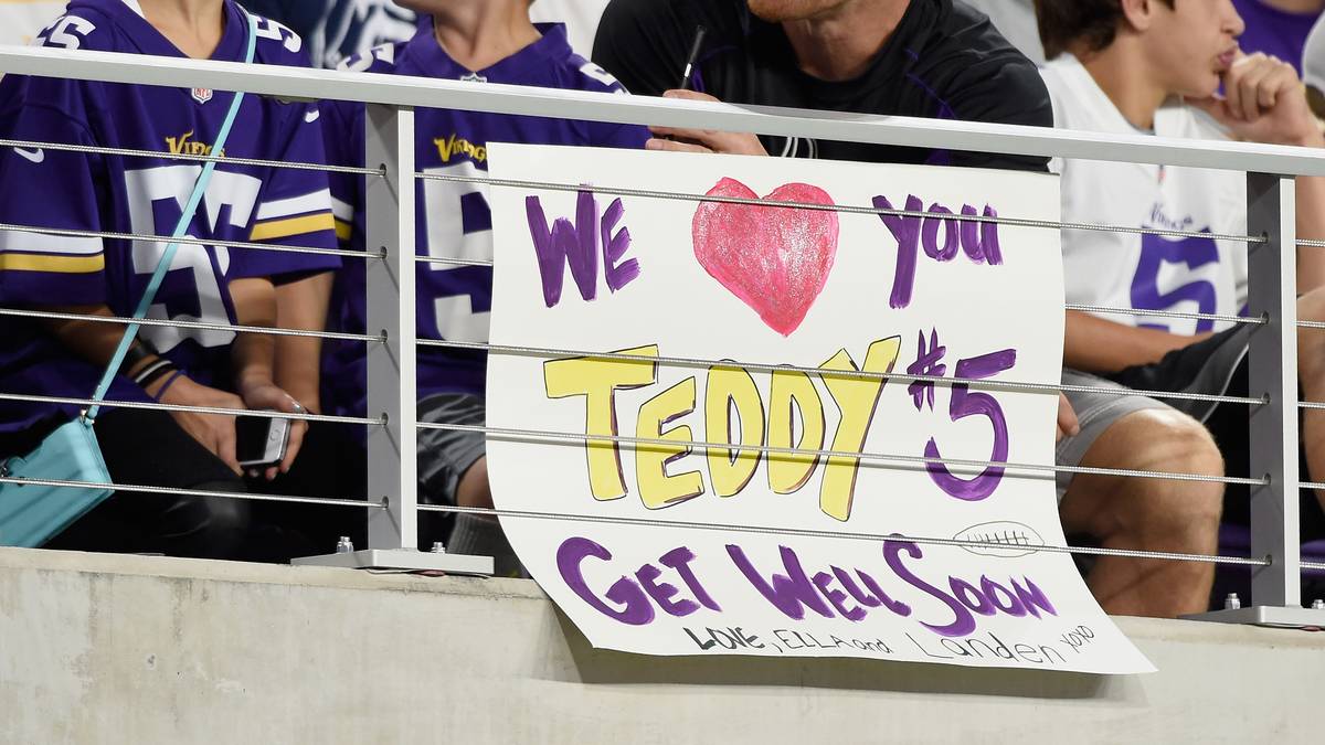 TEDDY BRIDGEWATER: Das ist umso schmerzhafter für die Vikings, als dass mit Quarterback Bridgewater ohnehin ein Schlüsselspieler für die ganze Saison ausfällt