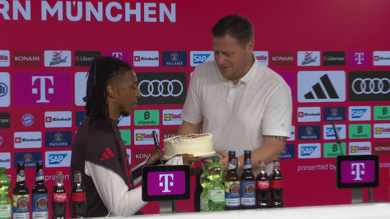 Für olympische Silber-Medaille: Kuchen für Michael Olise | FC Bayern München