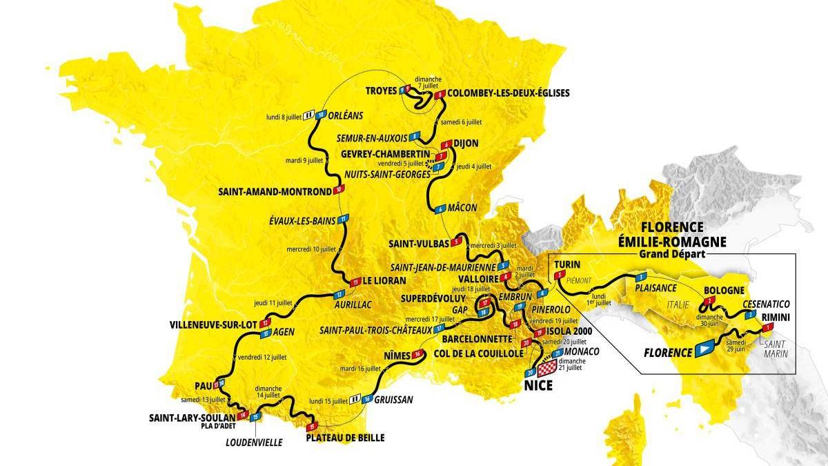 Tour de France 2024 Strecke