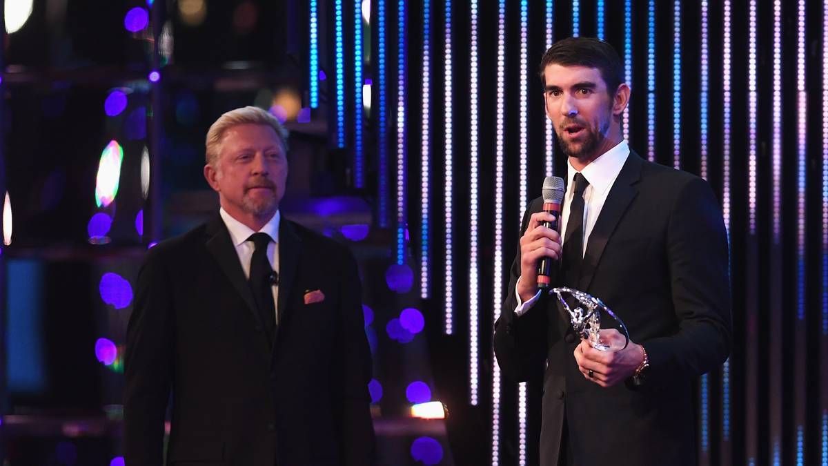 Während der Veranstaltung treffen Tennis-Legende Boris Becker und Schwimm-Legende Michael Phelps dann nochmals direkt aufeinander. Becker übergibt dem Amerikaner den Laureus Award für das Comeback des Sportjahres