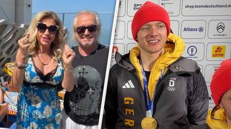 Nach dem Olympiasieg beim Rennrodeln melden sich einige Prominente bei Max Langenhan, um ihm zu gratulieren. Darunter die Geissens und Bundeskanzler Friedrich Merz.