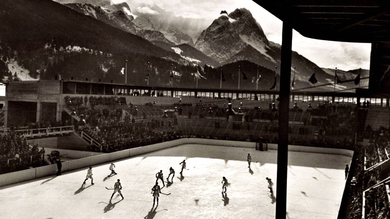 Als Eishockey Freiluftsport war