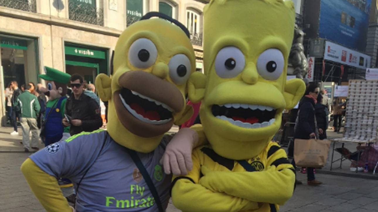 Real-BVB: Fans im Simpsons-Fieber
