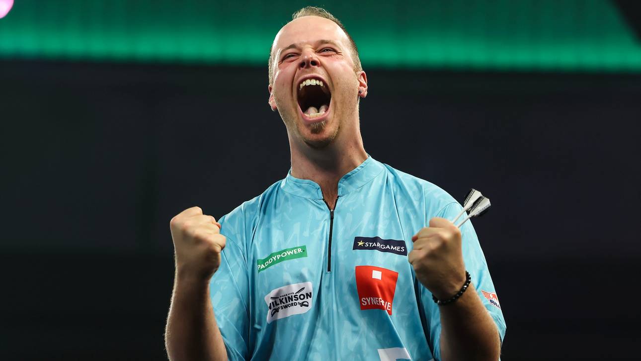 Max Hopp steht bei der Darts-WM in der zweiten Runde