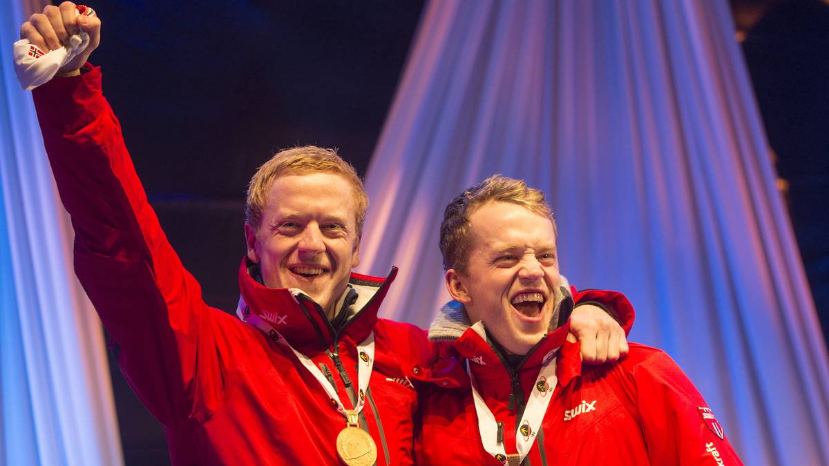 Biathlon: Bei der Weltmeisterschaft 2015 in Kontiolahti feiert Johannes Thingnes Bö (l.) Gold im Sprint. Sein Bruder Tarjei (r.) landete auf dem Bronzerang