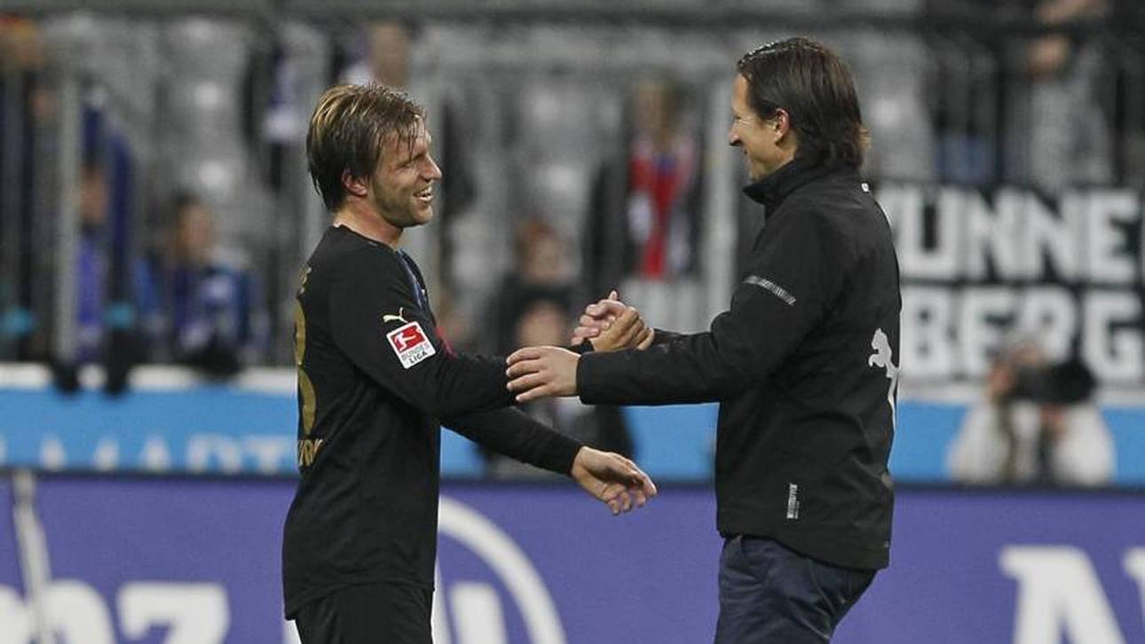 Markus Krösche (l.) und Roger Schmidt im Jahr 2011