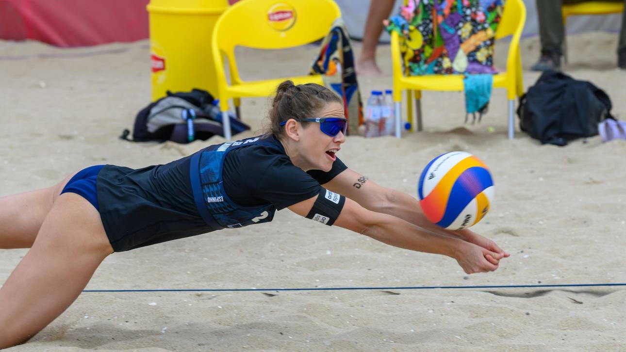 Beachvolleyball-Duo verpasst Coup