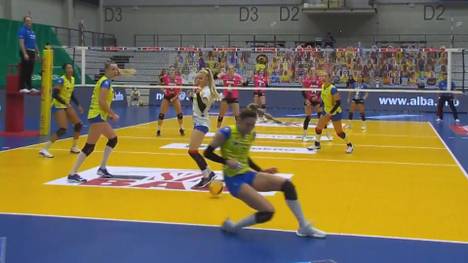 Taylor Agost wird am Ende zur Spielerin des Spiels gekürt - doch die Schwerinerin verschuldet einen kuriosen Punkt gegen Wiesbaden.