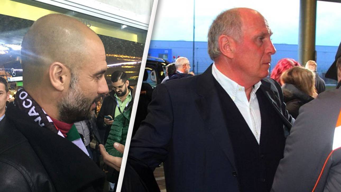 Guardiola und Hoeneß bei Gala