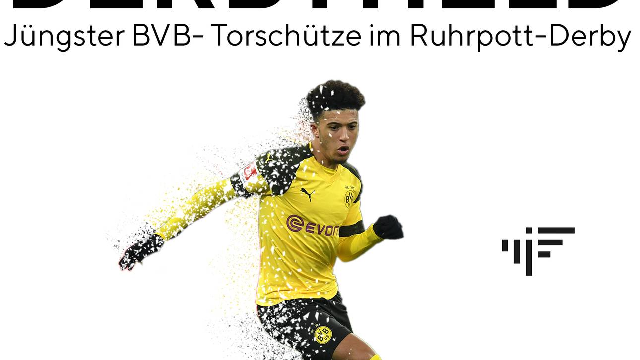 Jadon Sancho ist der jüngste BVB-Torschütze im Derby
