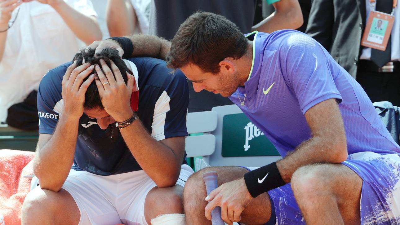 Del Potro tröstet weinenden Gegner