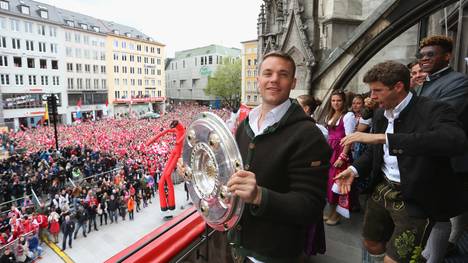 FC Bayern Muenchen Celebrate Winning The Bundesliga
