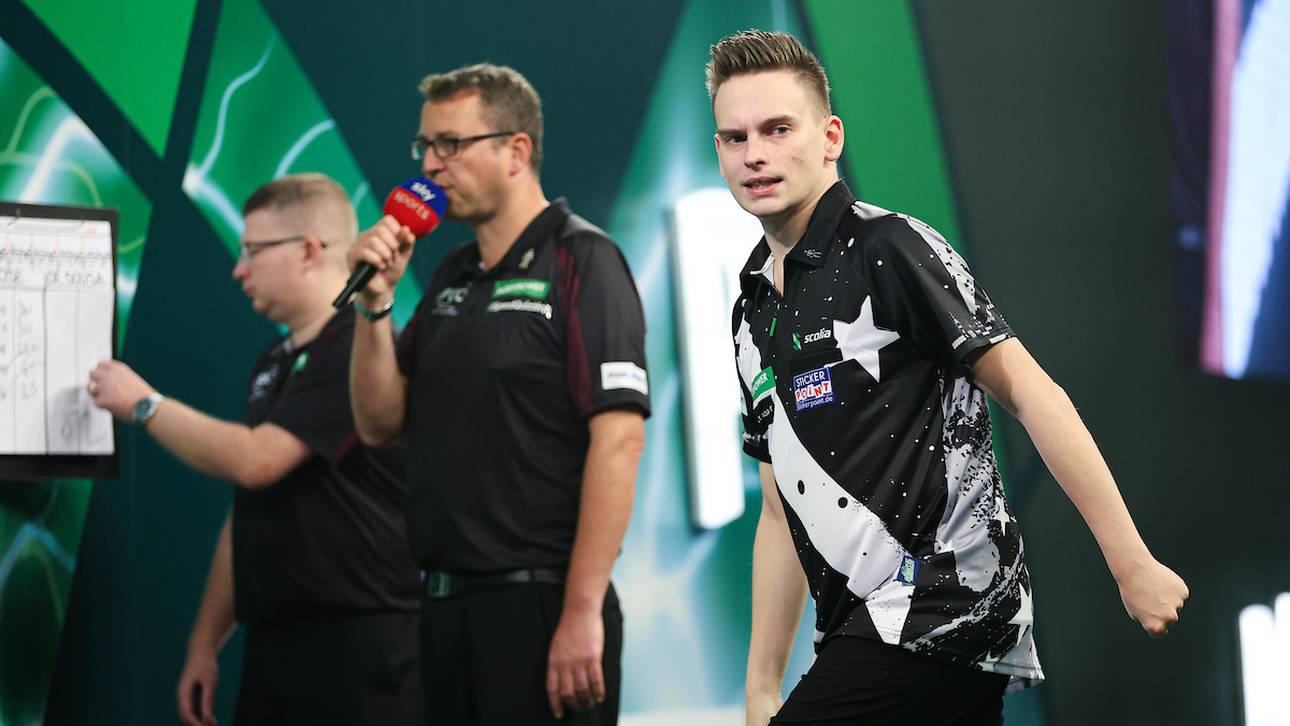 Ricardo Pietreczko hat sein Auftaktmatch bei der Darts-WM gewonnen