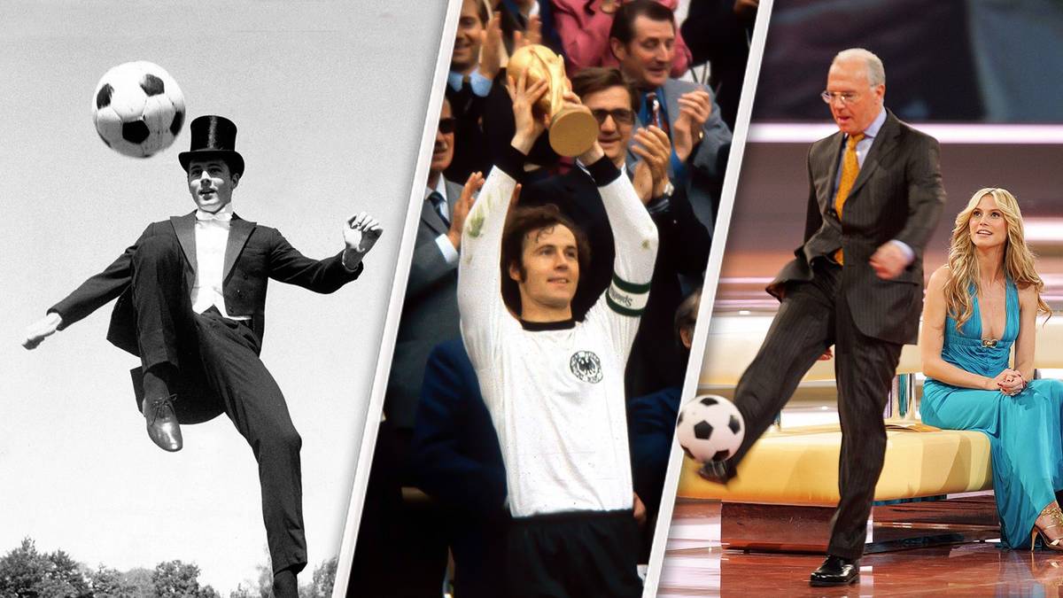 So hat er sich wohl auf ewig ins Gedächtnis nicht bloß der deutschen Fußball-Fans eingebrannt: Franz Beckenbauer, Weltmeister von 1974 - aber nicht nur. Der Kaiser ist noch so viel mehr