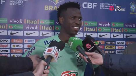 Real-Madrid-Star Vinicius Jr. spricht über ein mögliches Engagement von Carlo Ancelotti als Nationaltrainer Brasiliens. 