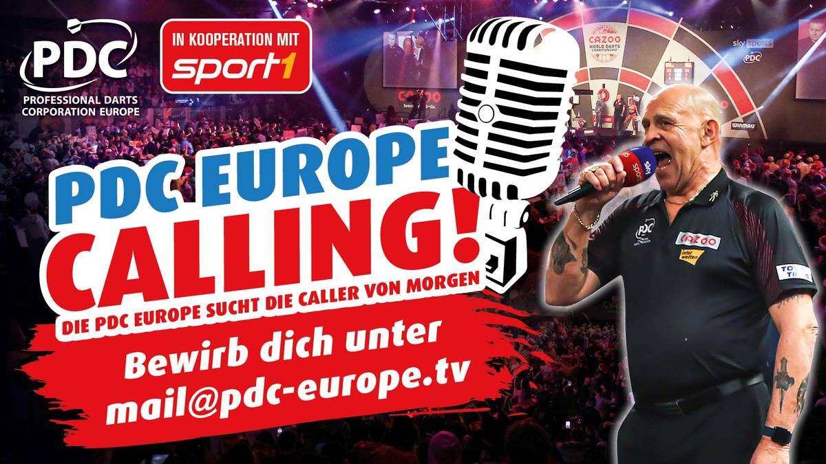 Die PDC Europe startet in Kooperation mit SPORT1 ein Caller Casting
