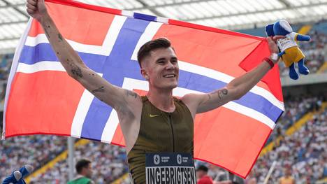 Jakob Ingebrigsten hält über die 1500-Meter den Europarekord mit 3:28,32 Minuten