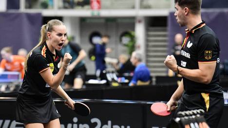 Das deutsche Duo um Annett Kaufmann kämpft um eine Medaille