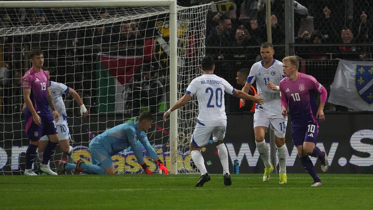 Alexander Nübel kassierte beim DFB-Debüt ein Gegentor durch Edin Dzeko