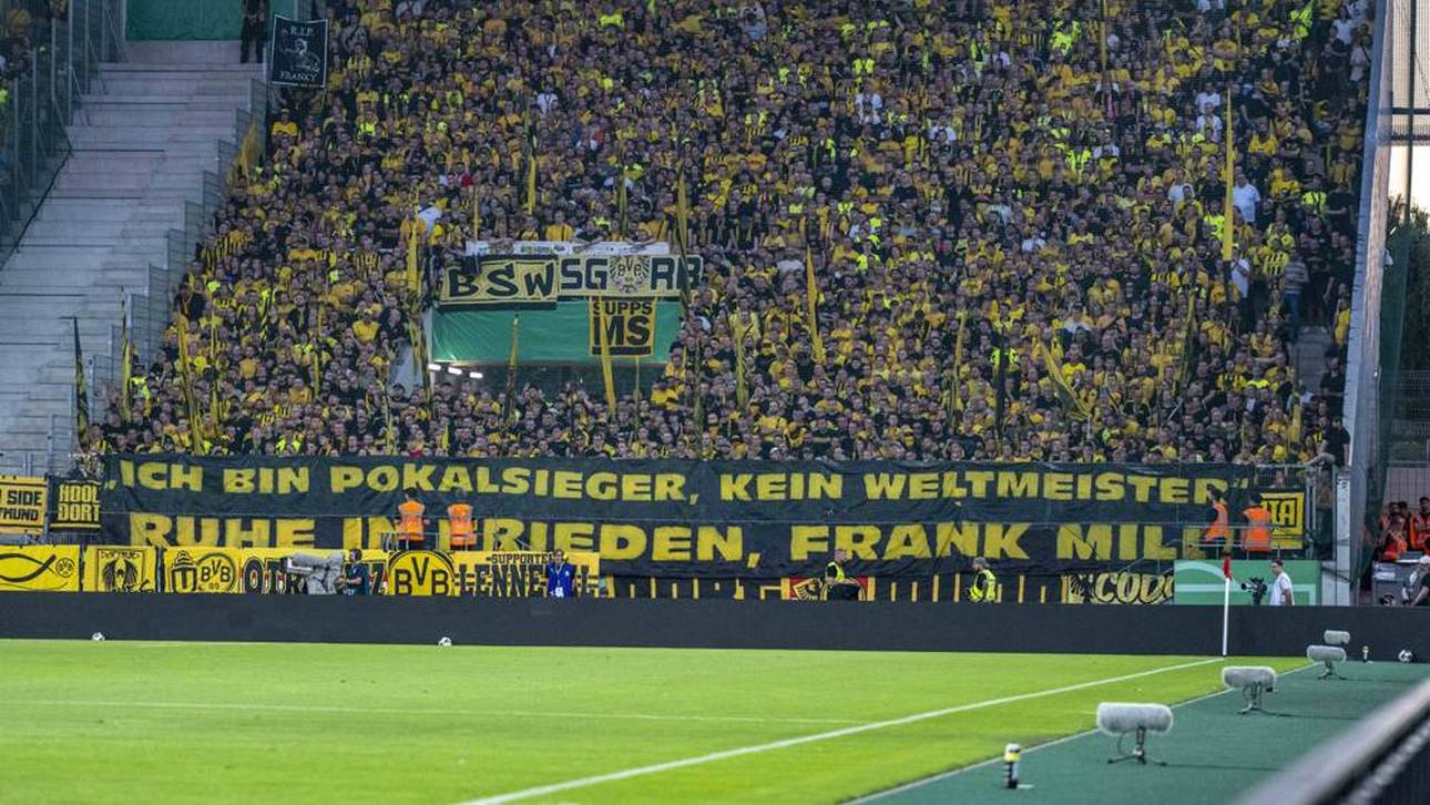 Fans von BVB und RWE erinnern an den verstorbenen Frank Mill