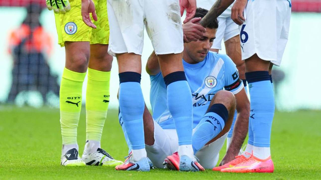 Rodri konnte die Partie gegen Brentford nicht fortsetzen