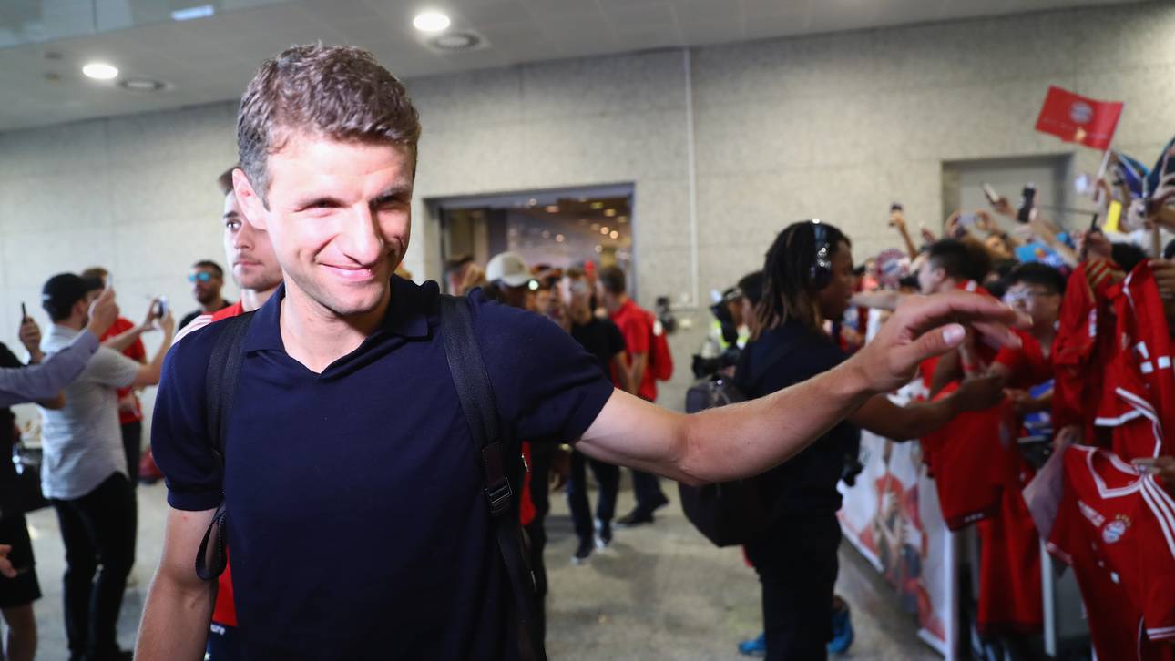 Fan-Empfang begeistert Müller