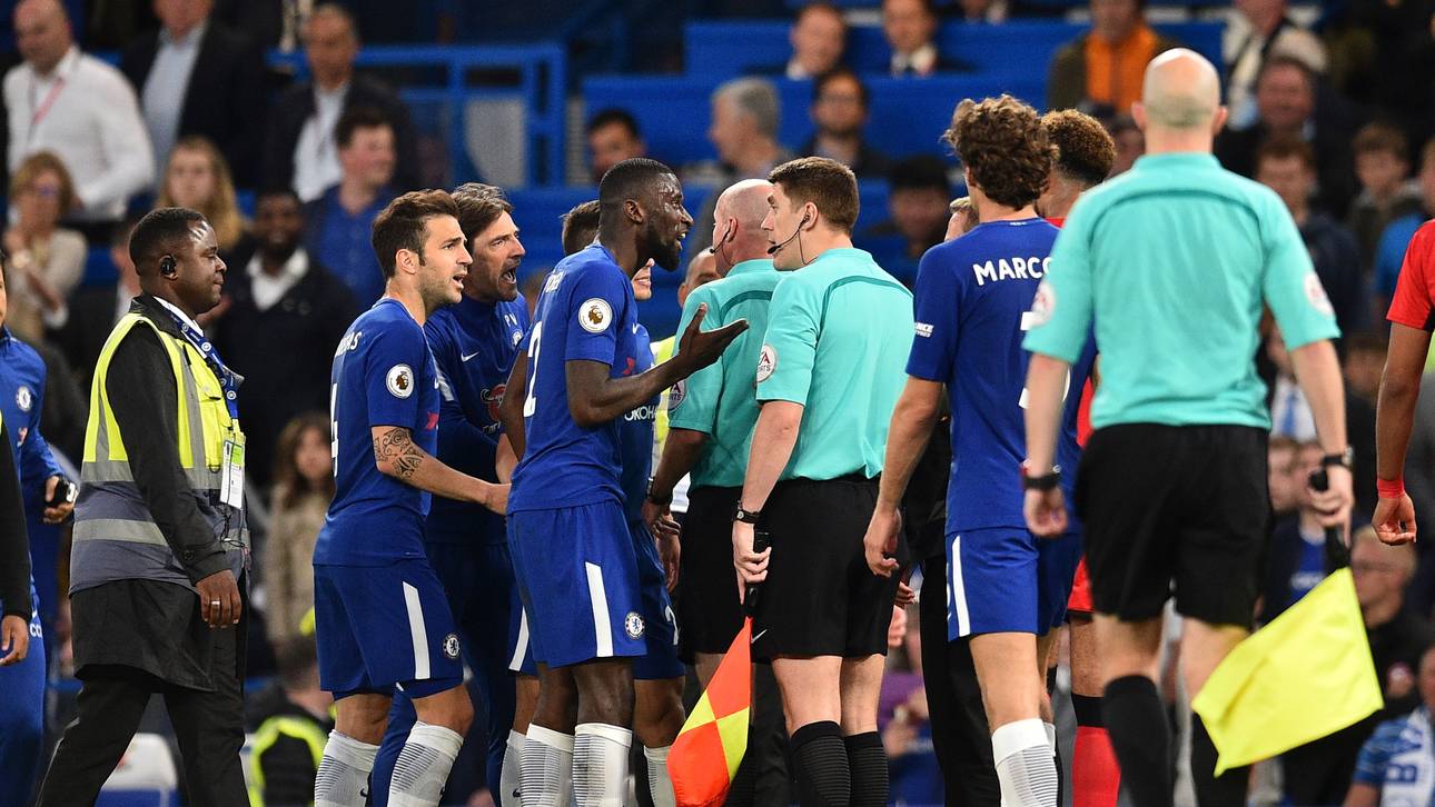 Schiri-Protest: Strafe für Chelsea