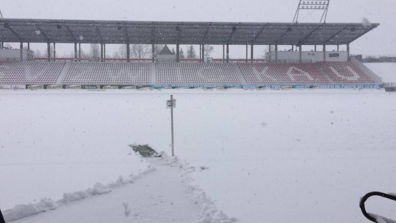 Schnee: Drittliga-Spiel abgesagt
