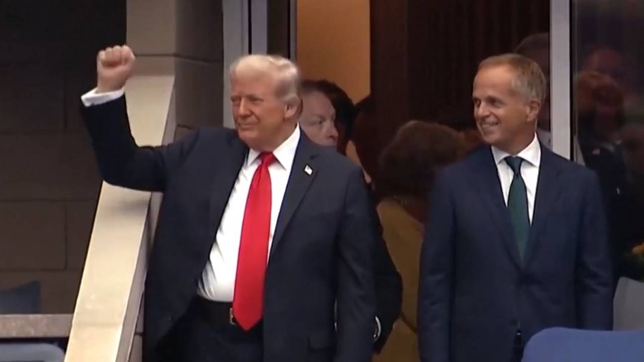 Dieser Trump-Auftritt bei US-Open-Finale sorgt für Wirbel