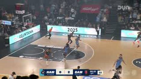 Die Highlights der Partie Veolia Towers Hamburg - BMA365 Bamberg Baskets im Video.