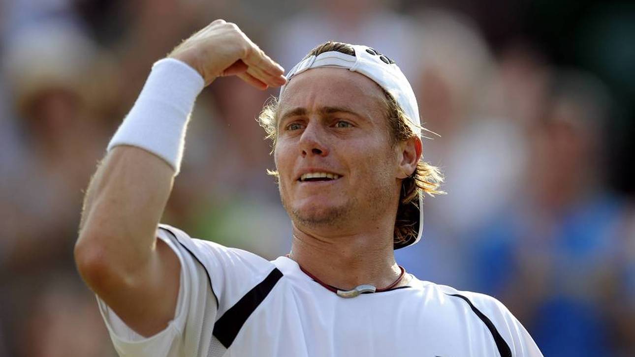 Lleyton Hewitt im Jahr 2009 mit der "Vicht"-Jubelgeste