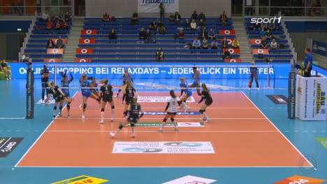 Der Klassiker zwischen dem Dresdner SC und dem SSC Palmberg Schwerin verspricht normalerweise Spannung und Drama. Doch diesmal verpasste Dresden den Gästen aus Schwerin im wahrsten Wortsinn einen "Abschuss".