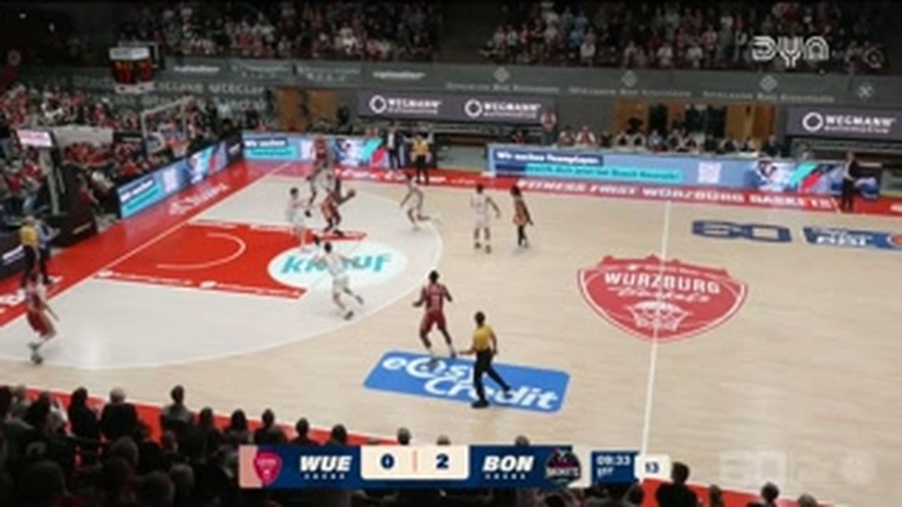 Fitness First Würzburg Baskets - Telekom Baskets Bonn | BBL-Highlights im Video