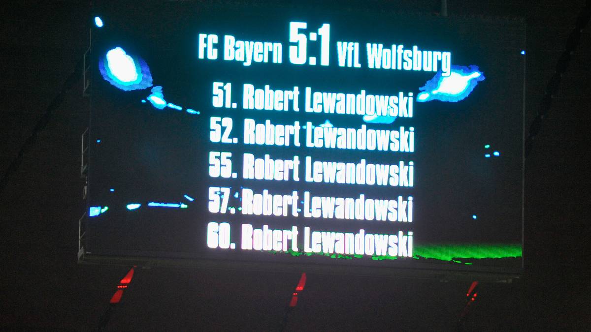 ... und bricht gleich eine Reihe an Bundesliga-Rekorden: schnellster Fünferpack, schnellster Viererpack, schnellster Hattrick, erster Joker mit Fünferpack 
