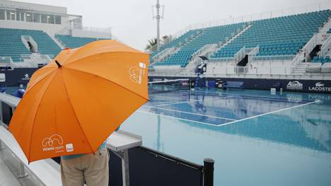 Wegen starken Regenfällen wurde das Auftaktmatch von Andrea Petkovic bei den Miami Open verschoben