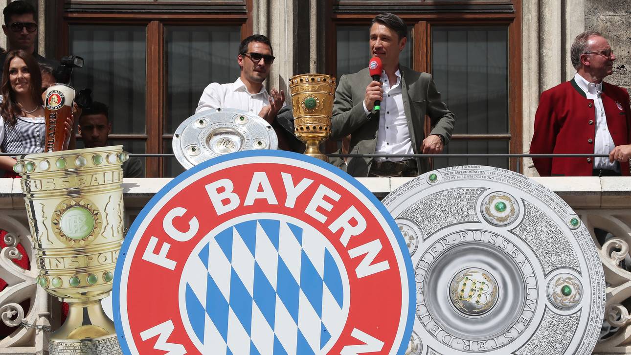 FC Bayern Muenchen Celebrate Winning The Bundesliga