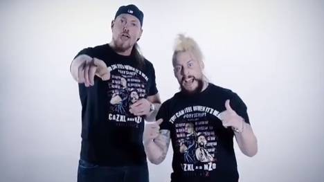 Big Cass (l.) und Enzo Amore nennen sich nun CaZXL und nZo