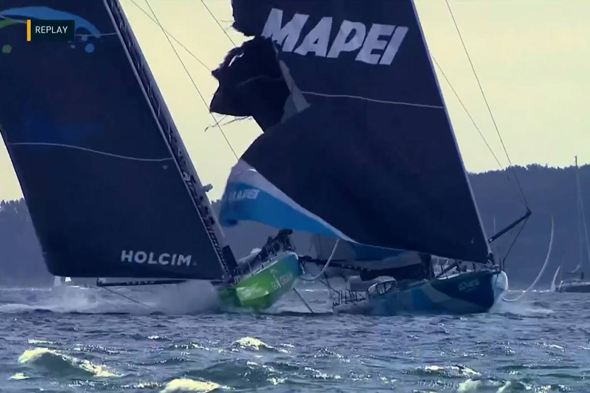 Dieses Rennen sucht seinesgleichen. Die erste Etappe des Ocean Race Europe startete in Kiel. Dabei ging es gleich heftig zur Sache.