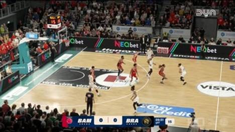 Spiel Highlights zu BMA365 Bamberg Baskets - Basketball Löwen Braunschweig