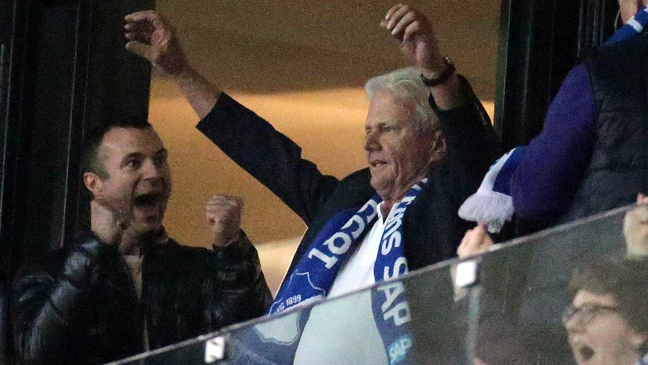 Hopp feiert in Hoffenheim-Kabine